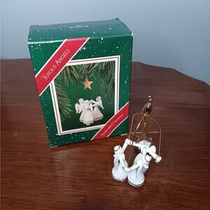 🎄2 for $10 Hallmark Joyous Angels Handcrafted Ornament 1987 EUC
